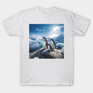 Penguins In Natural Habitat - Wildlife T-Shirt